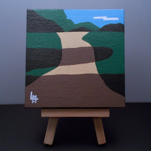 Acrylic Painting - Abstract Shadows - Picture 2 of 5